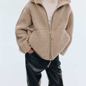 H&M Light Beige Teddy Jacket